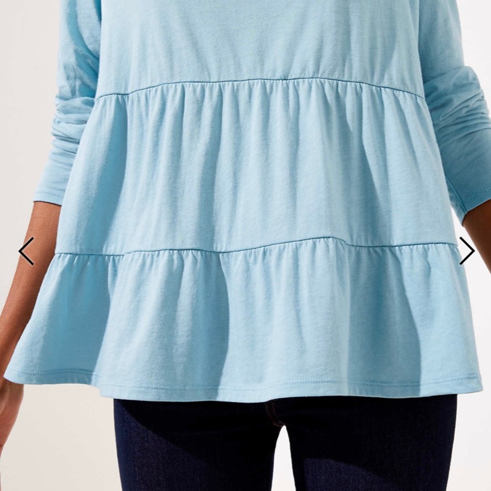 NWT Loft tiered top